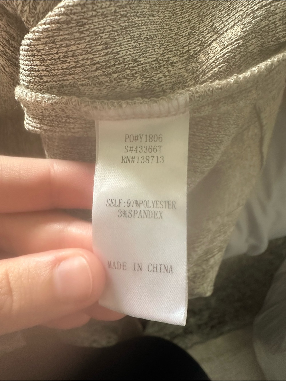 Doe & Rae Neutral Ribbed Crew Sweater in Beige Taupe - Picture 4 of 4